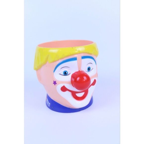 Ringling Bros Barnum & Bailey Circus Clown Plastic Cup Mug Red Bottom Rare - Picture 1 of 5